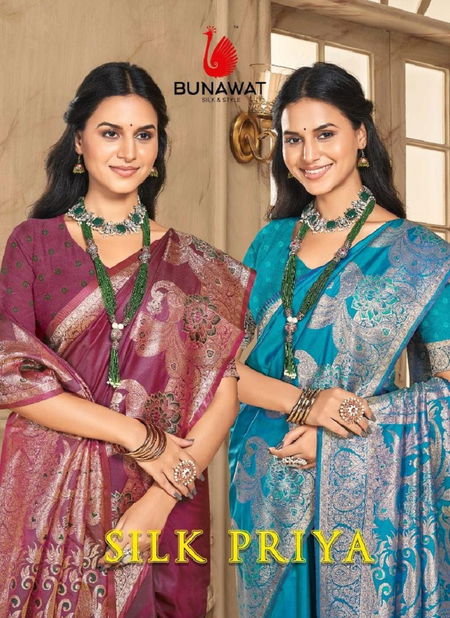 Silk Priya By Bunawat Silk Wedding Saree Exporter In India Catalog